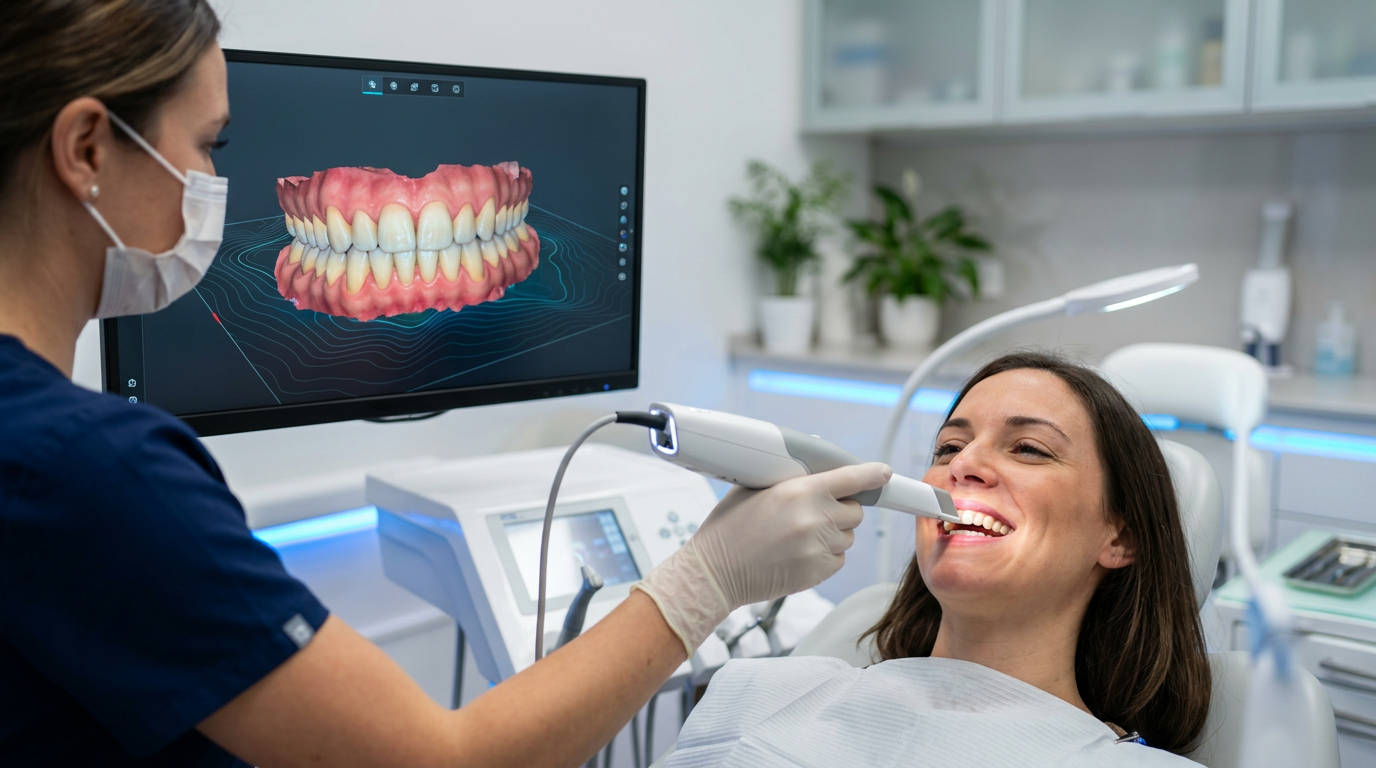 HD 3D intraoral digital dental scan in modern SmileCraft Dental clinic